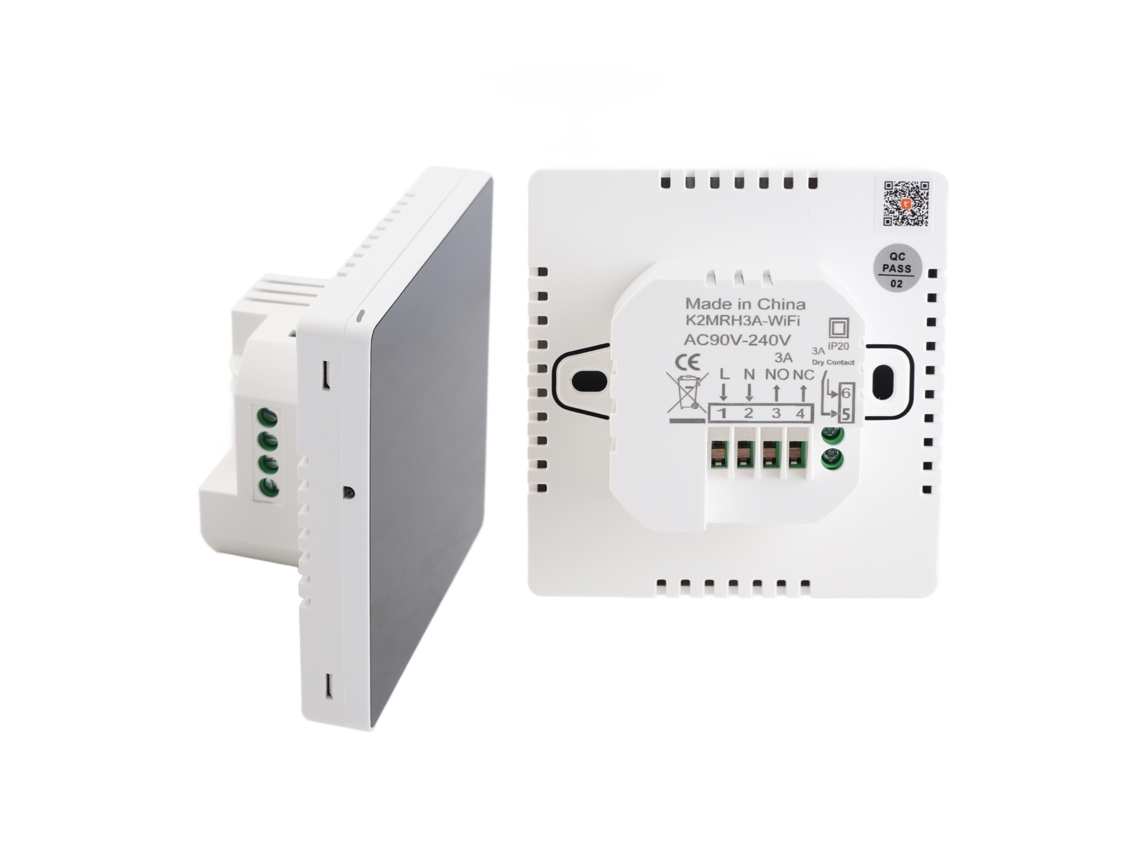 Termostato inteligente Primerox Wifi com controle por app e tela programável para aquecimento residencial e comercial
