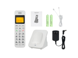 Telefone Sem Fio com Display Lcd, Id de Chamada, 50 Memórias, Chamadas Hands free e Conferência | S/MARCA
