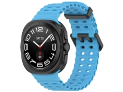 Bracelete Silicone Ocean Hole com Furos Azul celeste para Samsung Galaxy Watch Ultra XIAOMOYU (47mm)