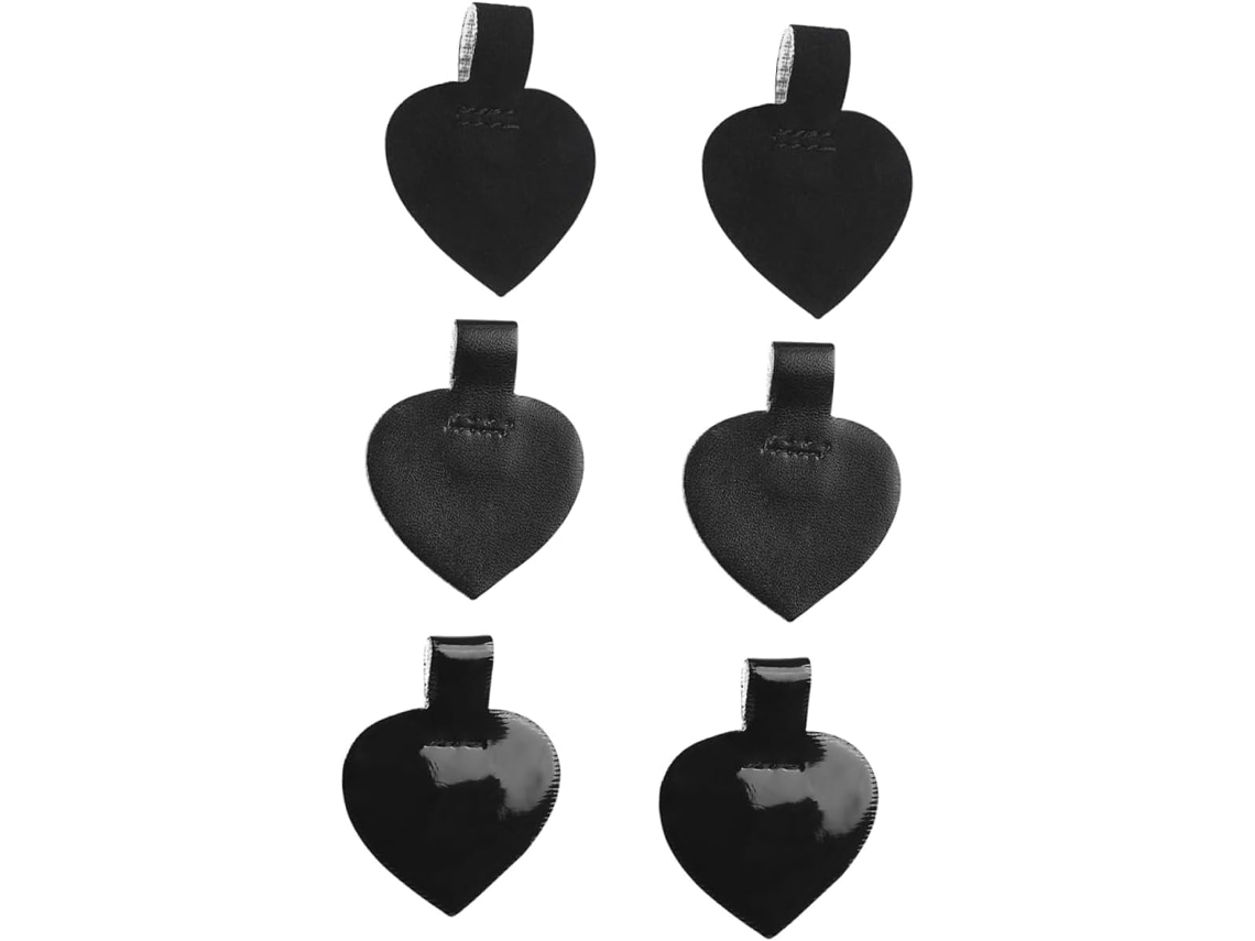 Conjunto De 6 Pares Protetores Calcanhar Antiderrapantes Para Sapatos Salto Alto Femininos, Em Material Pu Confortável E