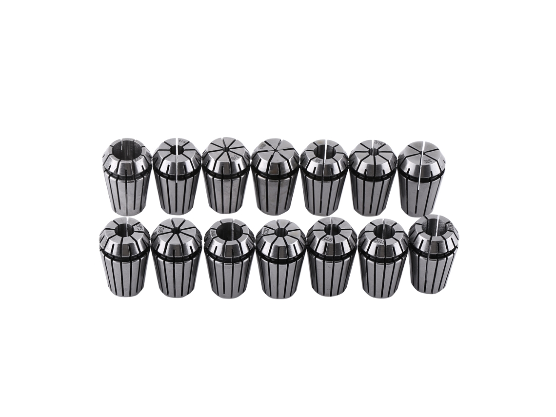 Laxiscreed Conjunto De 14 Colares Er20 Para Fresadoras Cnc, Engraving E Torno Ferramentas