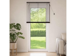 Vidaxl Cortina Veneziana Marrom Escuro 100 X 250 Cm 35 Mm