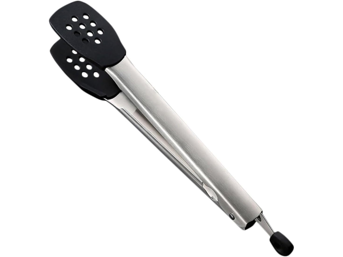 Pinças Seguras Para Manusear Carnes E Vegetais, Em Aço Inoxidável E Silicone, Resistentes Ao Calor, Práticas Para