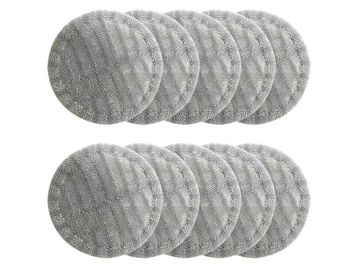 Conjunto de 10 Panos Microfibra para Esfregão Elétrico V7 V8 V10 V11 , Escova de Limpeza e Peças para Aspirador de Pó BRILVIBERA (uso Úmido e Seco)