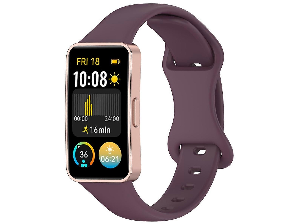Pulseira De Silicone Fina Com Fecho Reverso Para Huawei Band 9/8