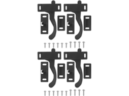 Conjunto De 4 Puxadores De Porta Em Aço Inoxidável E Plástico Com Tela Mosquiteira Para Autocaravanas Com Trava.