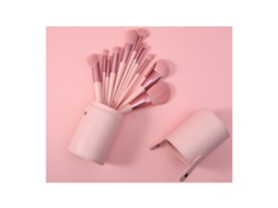 Conjunto de com 12 Peças Premium Sintético Base Facial Corretivo Sombra Conjunto de Pincéis Conjunto C LUUCOZK