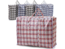Pacote com 5 Sacos de Lavanderia Extra Grandes BRILVIBERA com zíper, reutilizáveis (cor aleatória)