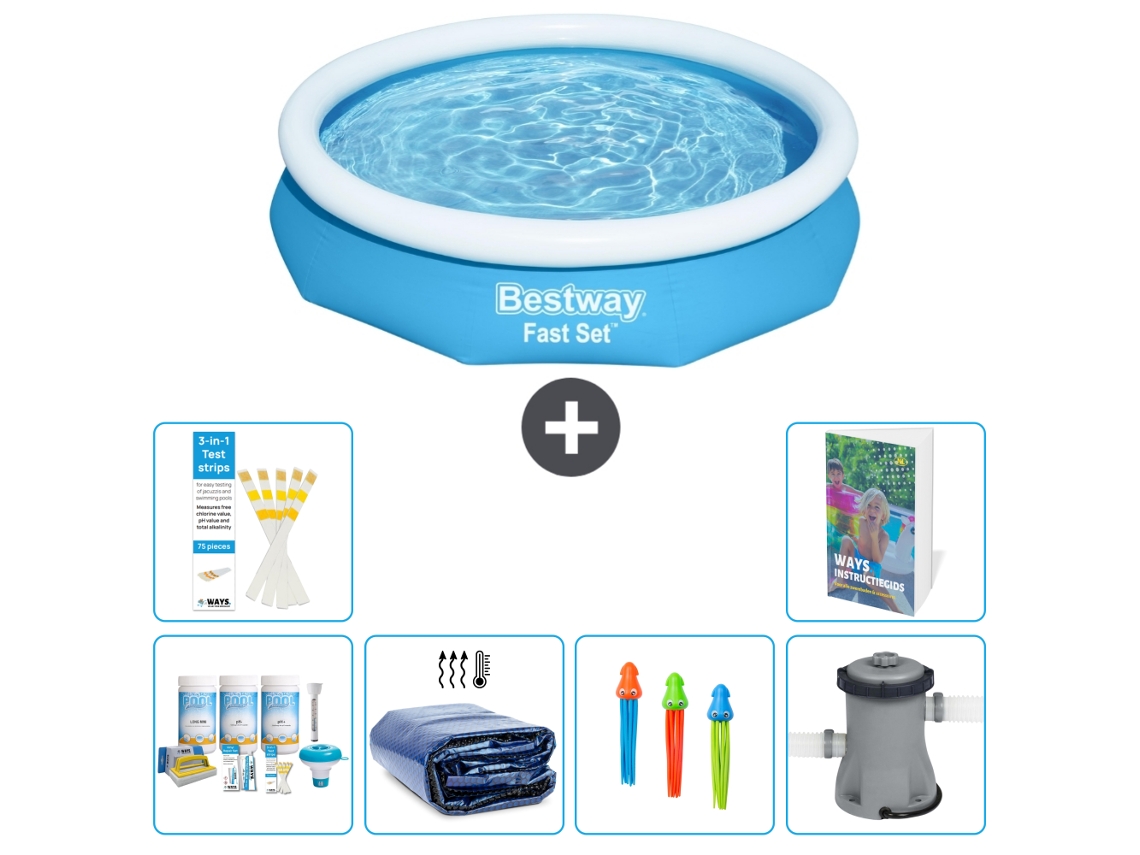 Bestway Piscina Bestway Fast Set Redonda - 305x66 Cm - 7-peças S108