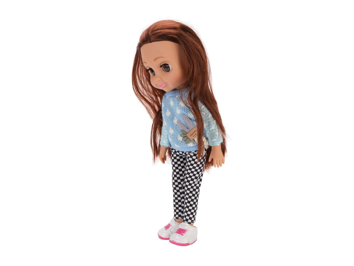 Primerox boneca de Moda para Meninas 35,56 Cm Cabelo Longo com Roupas Trocáveis e Acessórios