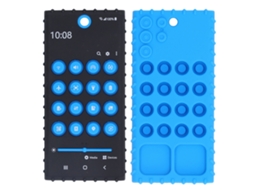 Primerox chupeta Silicone Infantil Formato Telefone Brilhante Desenvolvimento Sensorial e Motor