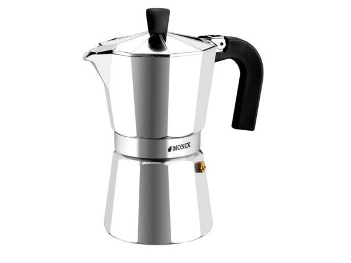 M620006 Cafeteira Italiana De Alumínio Antiaderente Com 6 Xícaras Monix M620006 Cafeteira Italiana De Alumínio Com Capacidade Para 6 Xícaras, Monix