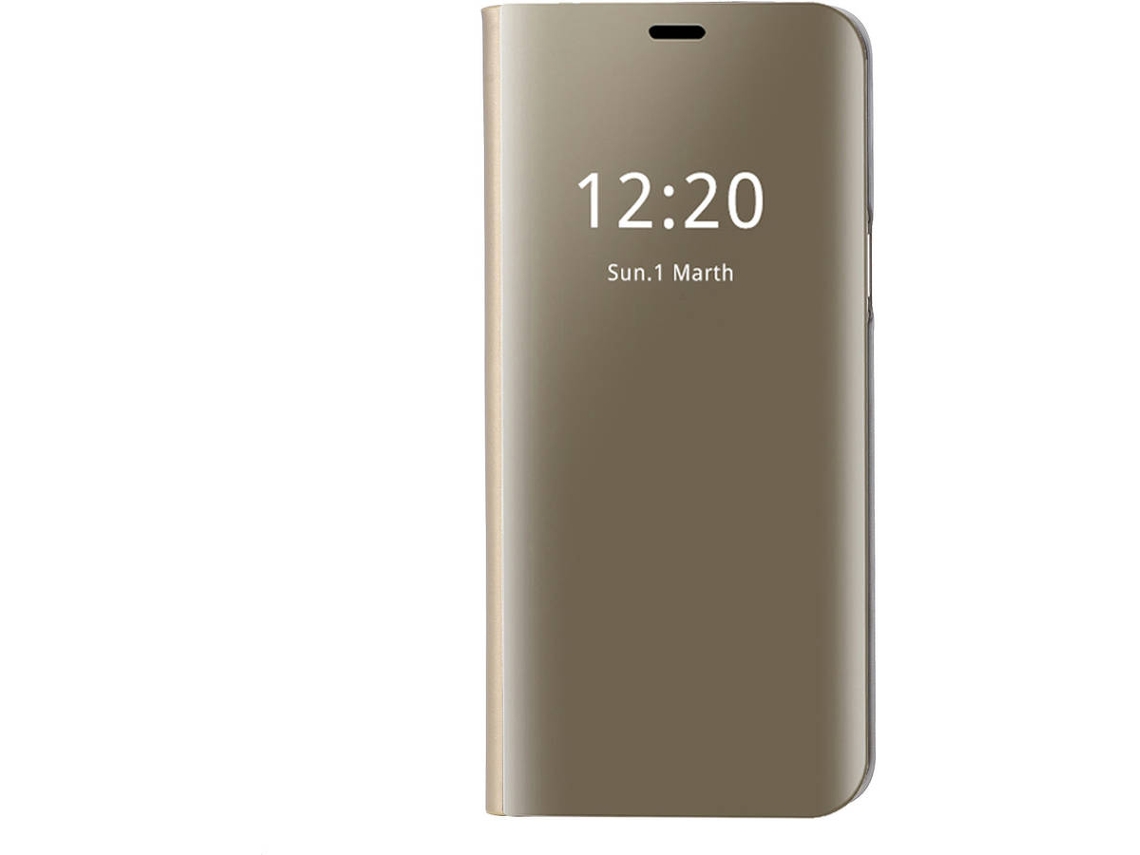 Capa Samsung Galaxy S10+ Clear View Dourado
