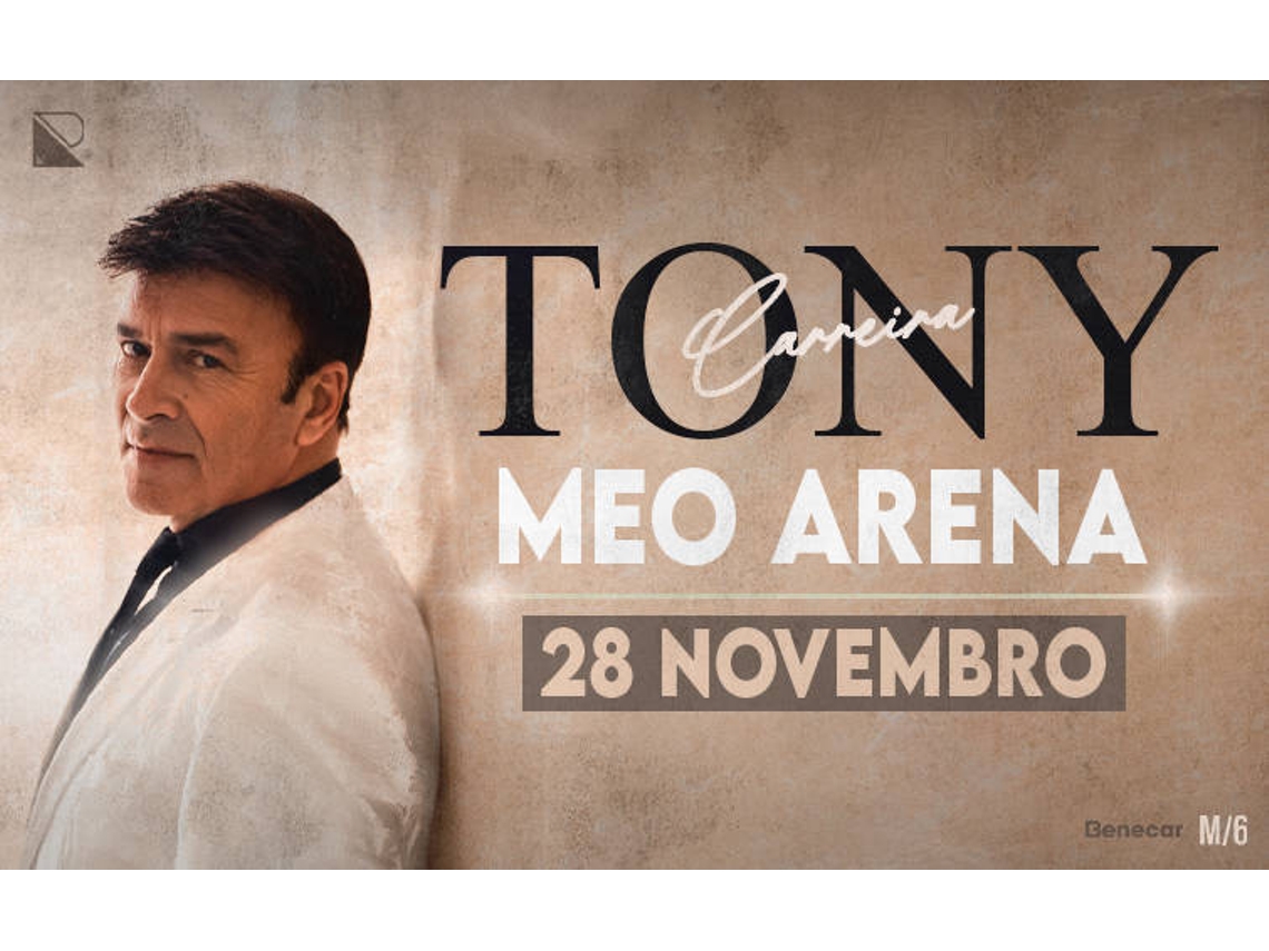 Bilhete TONY CARREIRA 2026|LISBOA