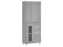 Highboard, Highboards Vidaxl Cinzeto Madeira Processada (n/a)
