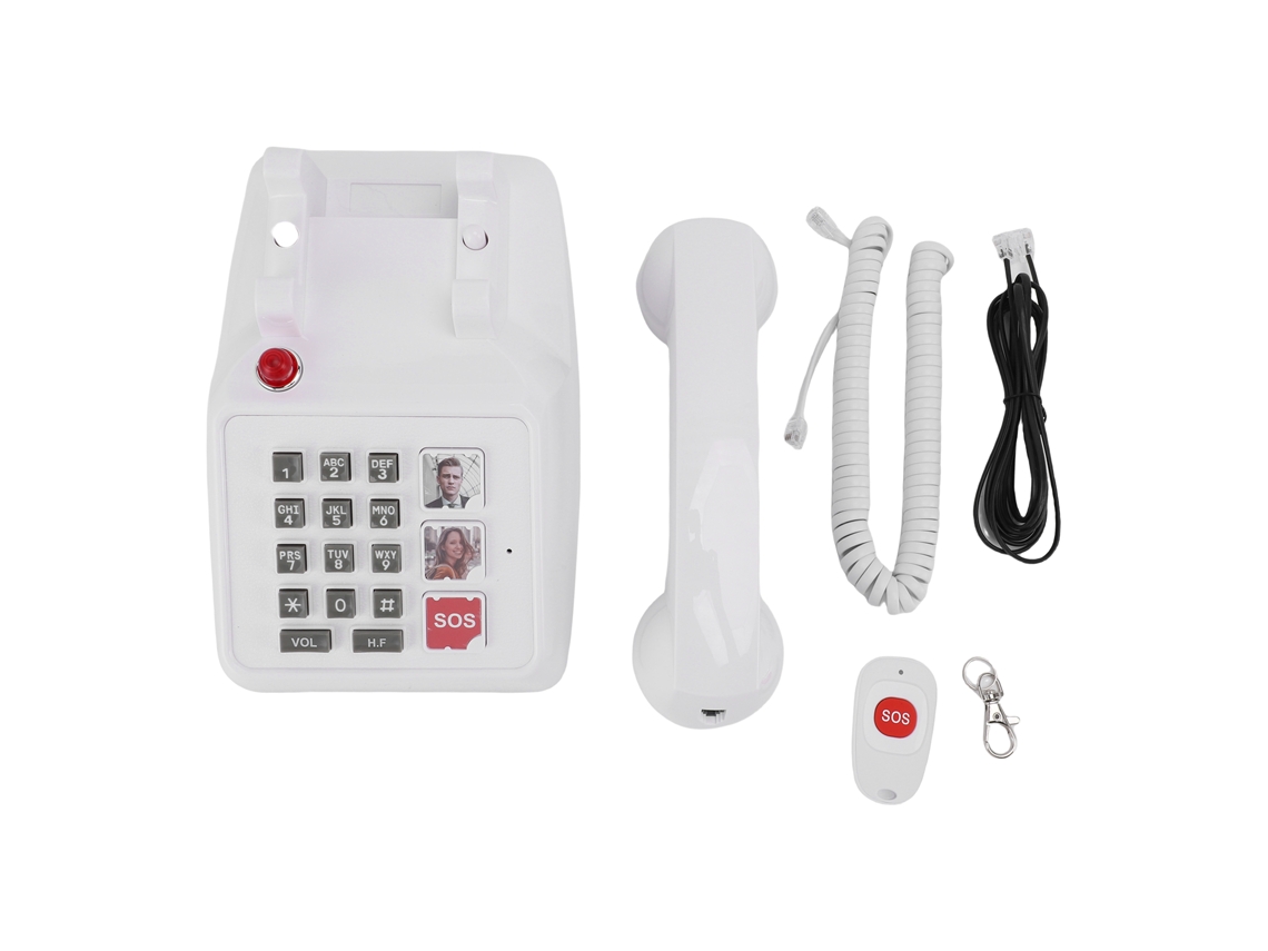Telefone Fixo LAXISCREED Botões Grandes Sos Volume Ajustável