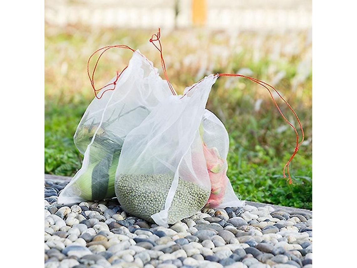 Bolsa de Nylon Fasst Vermelha para Frutas com Corda Ajustável | S/MARCA