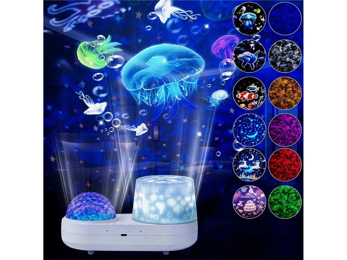 Mini Projetor de Céu Estrelado Oceânico com Luz Noturna, Capaz de Projetar a Via Láctea e Nebulosas, com Rotação de 360 Graus. MDUG (estilo 1)