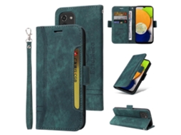 Capa De Couro Com Fivela Dupla Lateral Betopnice Para Samsung Galaxy A03 166 Mm