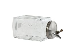 Dispensador De Água Em Casa Esprit Transparente De Metal, Cristal 13 X 13,5 X 32,5 Cm