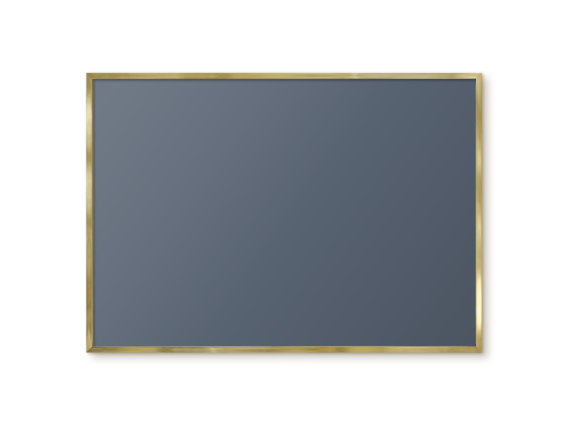 Magnetic Board Chestnut Brown For The Living Room Espelharte (100x70 Cm)
