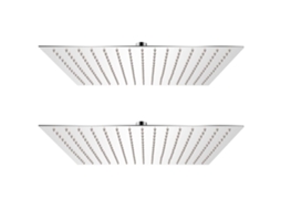 Vidaxl Cabeça De Chuveiro 2 Pcs Aço Inoxidável 40x40 Cm