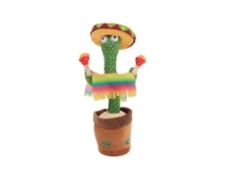 Peluche Interactivo Dancing Cactus Arzopa |  Martelo De Areia Mexicano | Repete Audição | 120 Canções