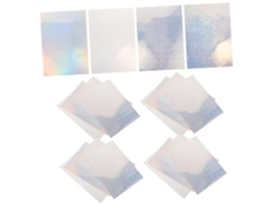 Healeved - 20 folhas de adesivos holográficos para orçamentos, com blocos de adesivos e vinil autoadesivo de secagem rápida.