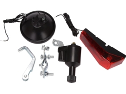 Luz Traseira Motorizada Para Bicicleta Com Gerador De Fricção E