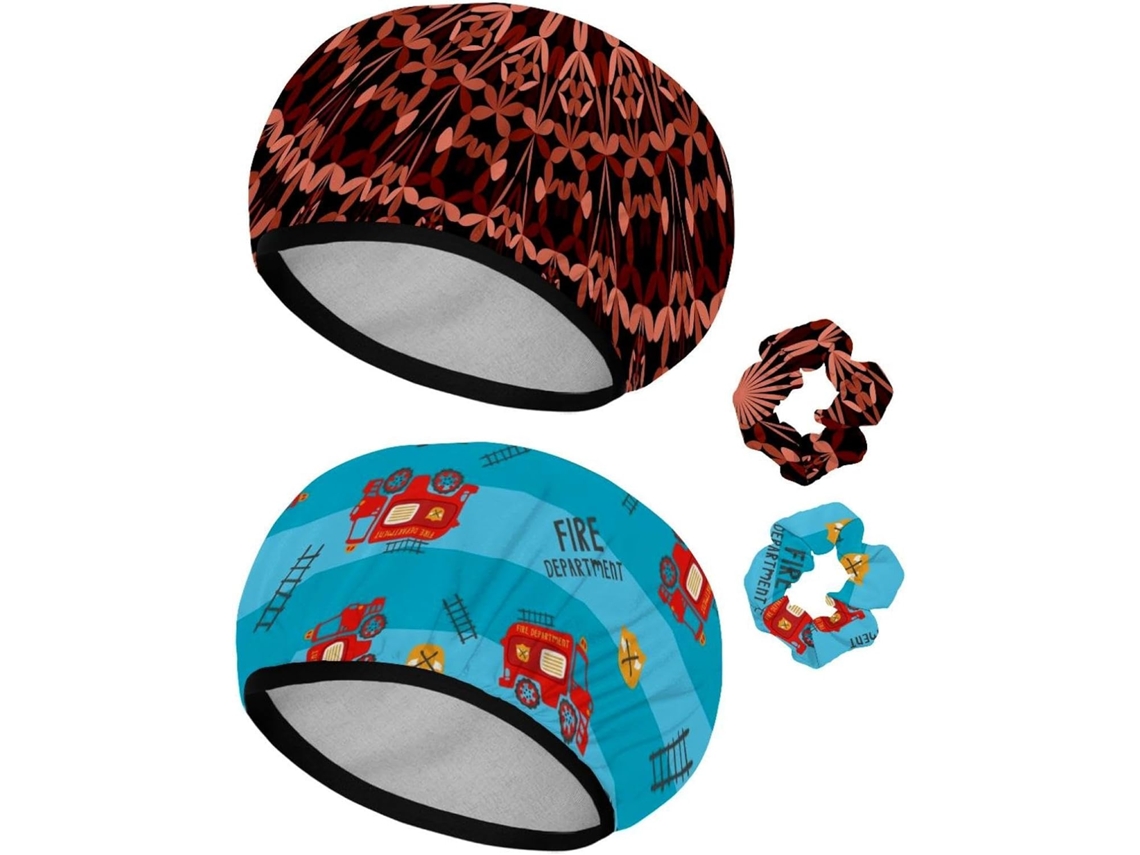 Conjunto De 2 Toucas Banho Reutilizáveis Com Elástico Para Cabelo, Touca De Banho Elástica Impermeável Para Cabelos