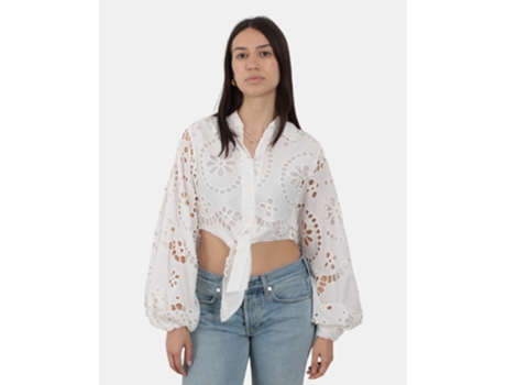 T-shirt De Mulher Mc2 Saint Barth Crop Over Sangallo Branco (xs)