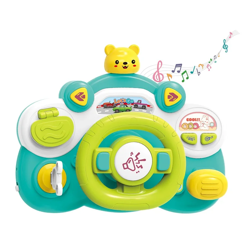Volante Brinquedo EIFSON Simulação de Condução com Música e Luz (verde)