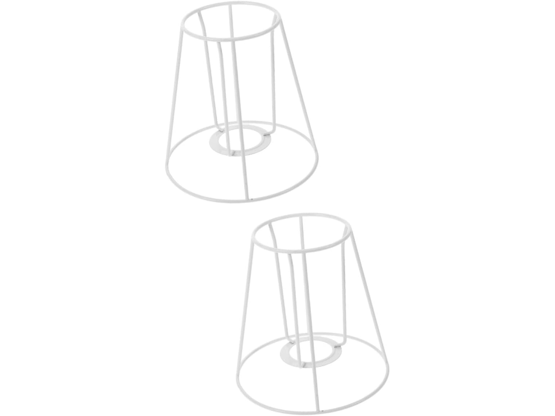 Suporte De Metal Para Abajur, Conjunto De 2 Peças, Estrutura Resistente Para Montagem Própria.