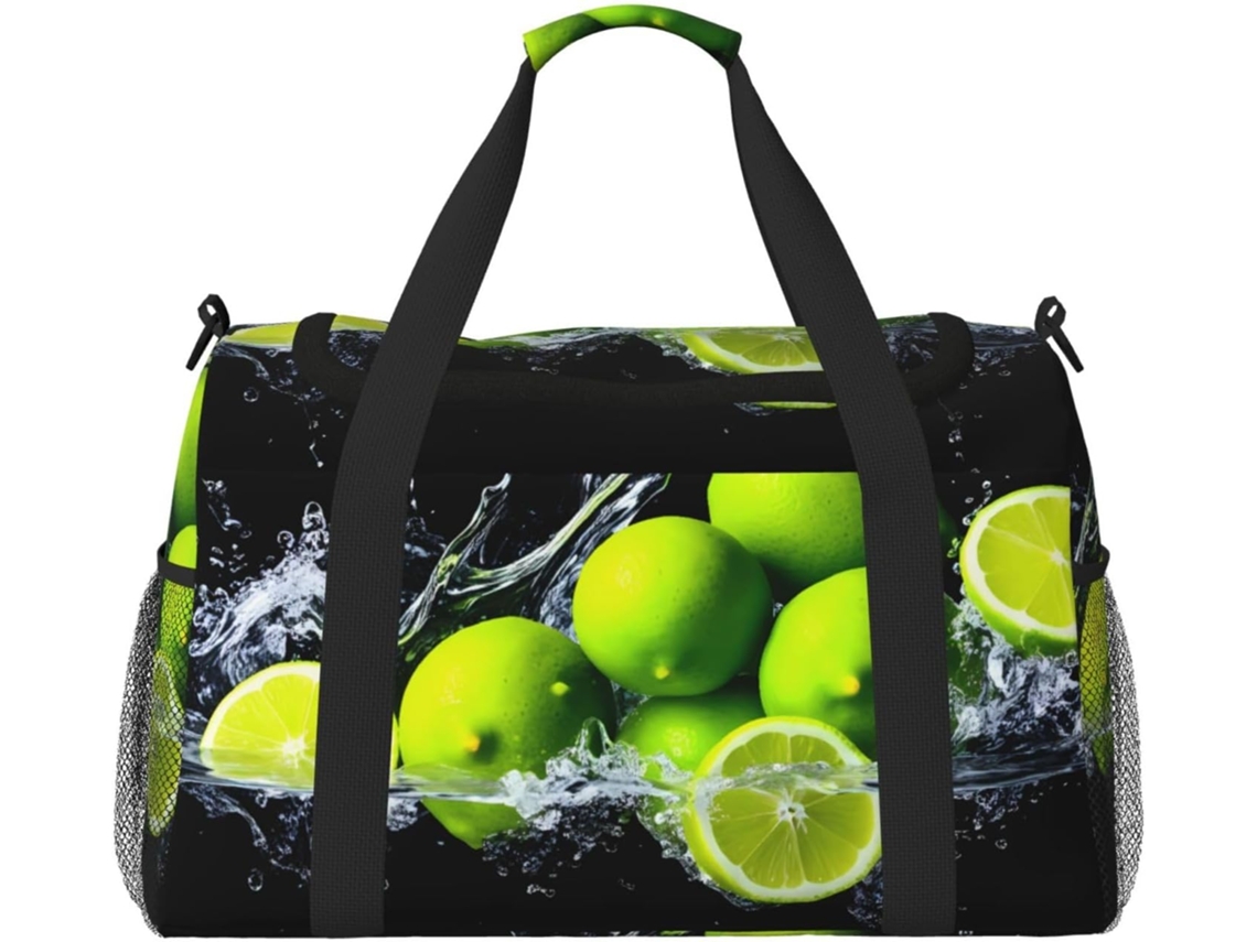 Bolsa de viagem compacta resistente à água lime splash