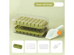 Máquina de fazer cubos de gelo Slowmoose Green com 64 grades