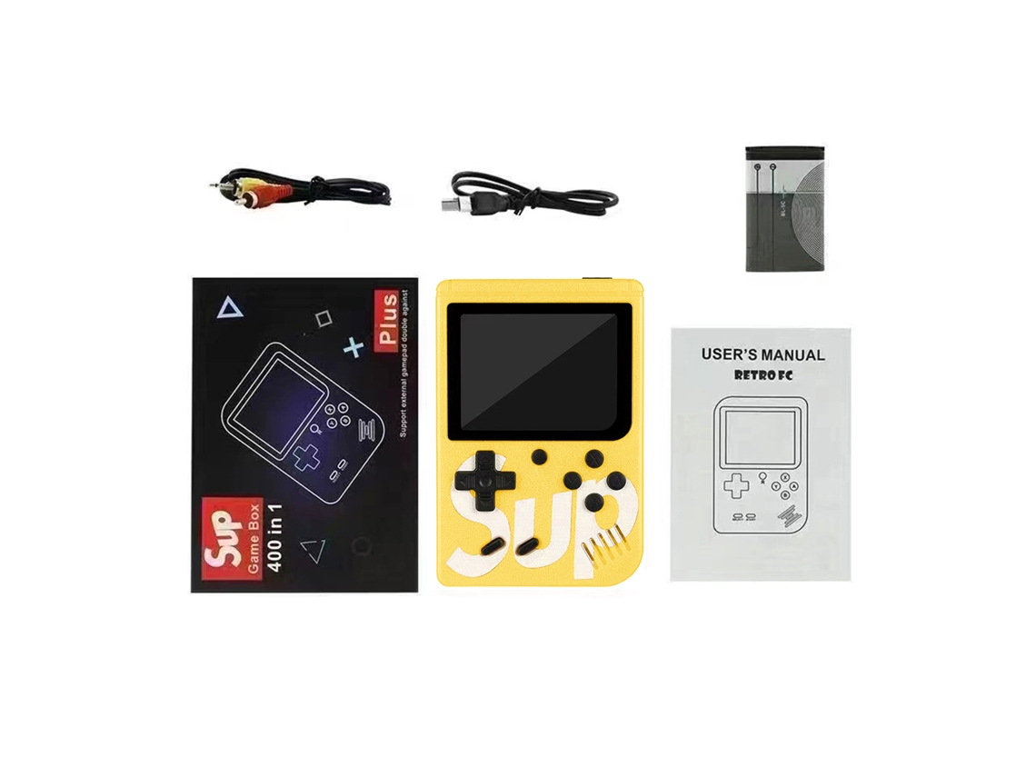Console portátil de jogos retro EOOCOO com 400 jogos