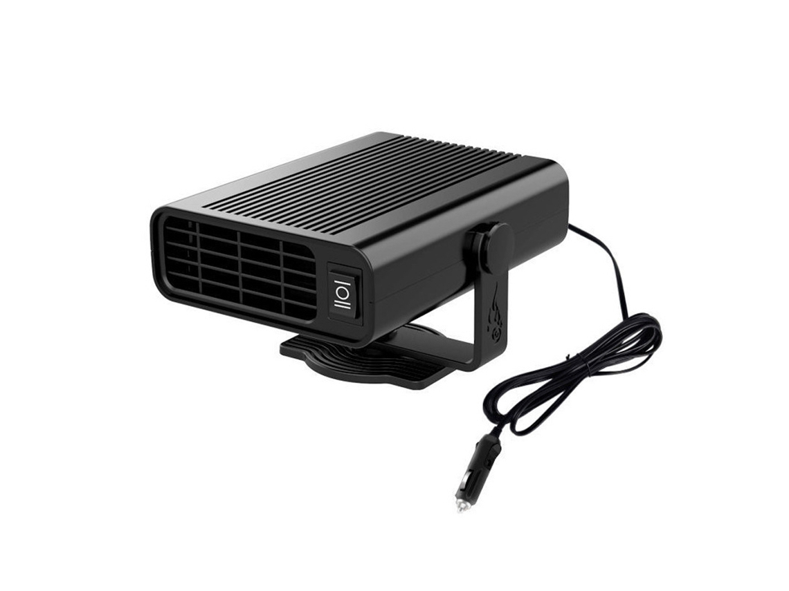 KOFIHETY Aquecedor De Carro Portátil 12v, 150w Desembaçador De Para Brisa, 2 Em 1 Aquecedor E Ventilador De Resfriamento, Desembaçador Rotativo 360° Para Cinze