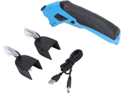 Tesoura Elétrica Chiciris, Cortador De Tecido Sem Fio Recarregável Via Usb Com 2 Lâminas Para Cortar Couro,