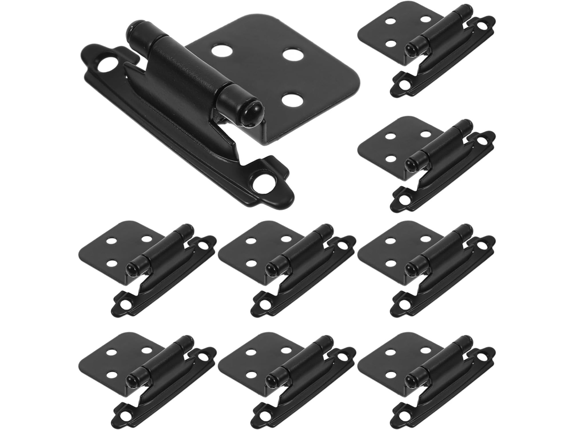 Dobradiças Metálicas Genéricas Com Fechamento Suave Para Armários, Conjunto Com 10 Unidades, Para Armários De Cozinha E