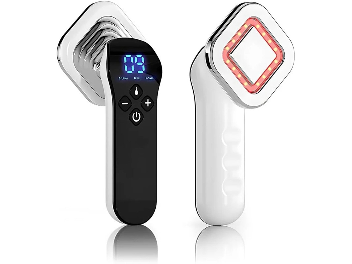 Massajador Corporal Portátil Com Função Aquecida Sr Rf63 Ferramenta De Beleza Sem Fios Para Uso Doméstico Com 10 Níveis Branco Bestvite