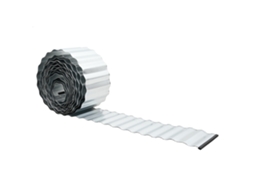 Conjunto 1 Borda De Jardim Vidaxl Prateado Aço (1000 X 20 X 0,03 Cm)