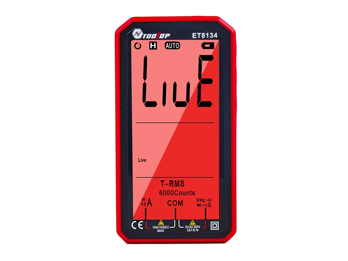Tooltop ET8134 multímetro portátil 4,7 polegadas LCD retroiluminado medição multifuncional | S/MARCA