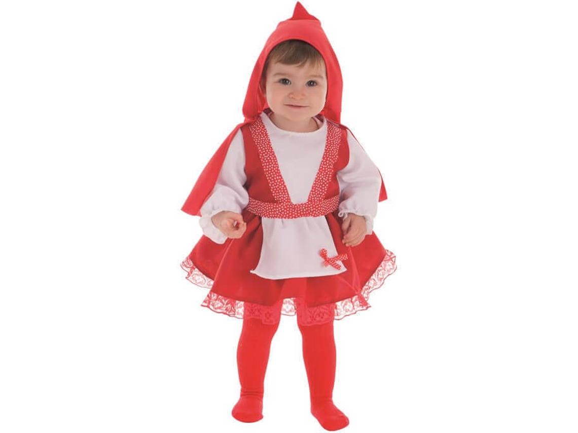 Fato de Bebé DISFRAZZES Capuchinho Vermelho (Tam: 6 a 12 meses)