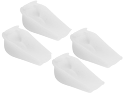 Palmilhas De Silicone Para Elevação Do Calcanhar Em Cor Clara, 2 Pares