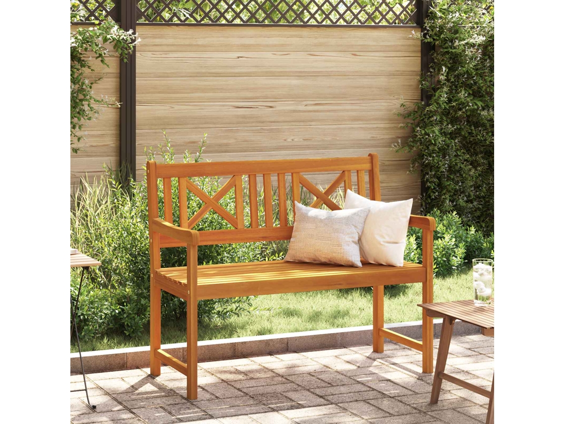 Vidaxl Banco De Exterior Natural 110 X 56 X 90 Cm