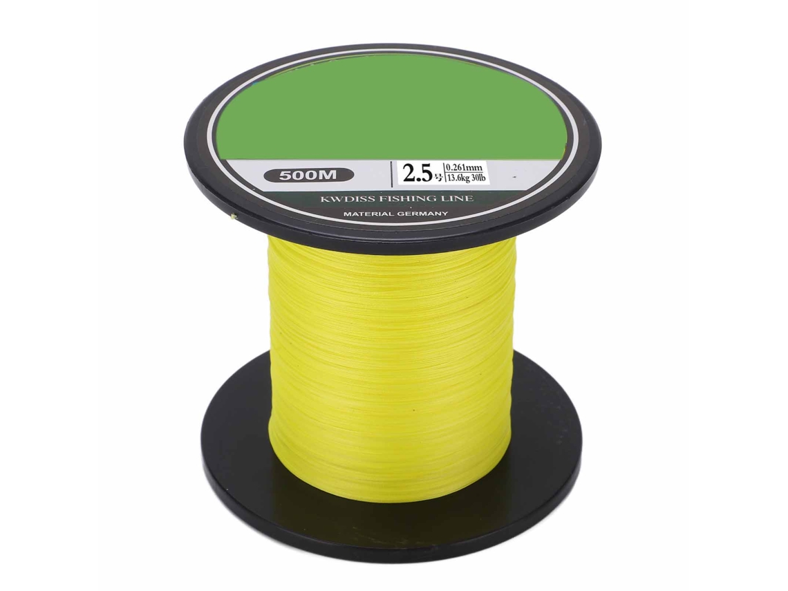 Linha de Pesca PE 500m 8 Linhas Trançadas Multicolor Nº 2.0