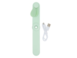 Ventilador portátil mini de mão com 3 velocidades recarregável USB silencioso para viagem e outdoor S/MARCA