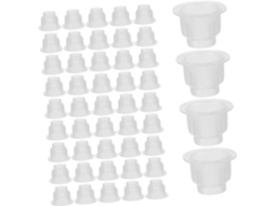 Com 200 Tampas De Reposição Para Frascos De Óleo Essencial Com Conta Gotas, Tampas Transparentes Para Difusores Gokoco