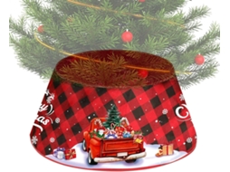 Saia para Árvore de Natal Decoração Natalina Rústica, Estilo Fazenda, Colar para Árvore de Natal Artificial para CHABERLU