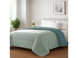 Edredão ONIRICA Bouty Face Cama Algodão Verde (220x240cm)